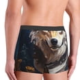 thumbnail image 5 of Daiia Oil Painting Tribal Wolf Men's Underwear Boxer Briefs, Cotton Stretch Moisture-Wicking Underwear-Small, 5 of 9