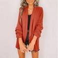 thumbnail image 2 of Uhndy 2022 Jackets for Women, Fashion Women Solid Ladies Suit Turn-down Collar Cardigan Casual Coat Winter Coats Christmas Gifts for Women, 2 of 6