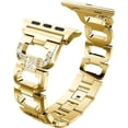 thumbnail image 5 of KOMI Compatible with Apple Watch 45mm 41mm Band -Metal Stainless Steel with Crystal Diamond Watch Band Replacement Strap for iWatch Series 8/7/6/SE/5/4/3/2/1, 5 of 5