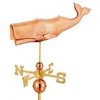 Good Directions Whale Weathervane, Blue Verde Copper - 37"L