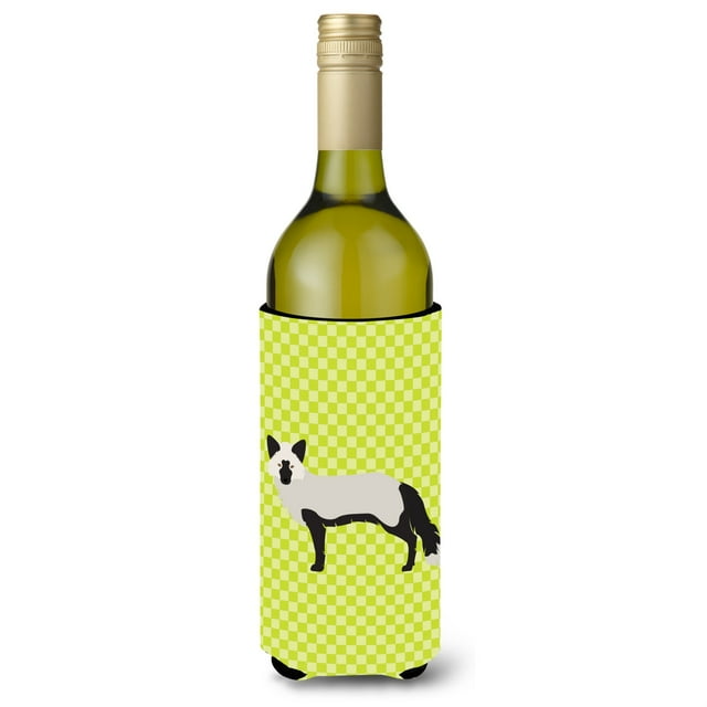 ""Caroline'S Treasures Silver Fox Verde Abrazadera De Botella Decorativa 750 Ml Multicolor""