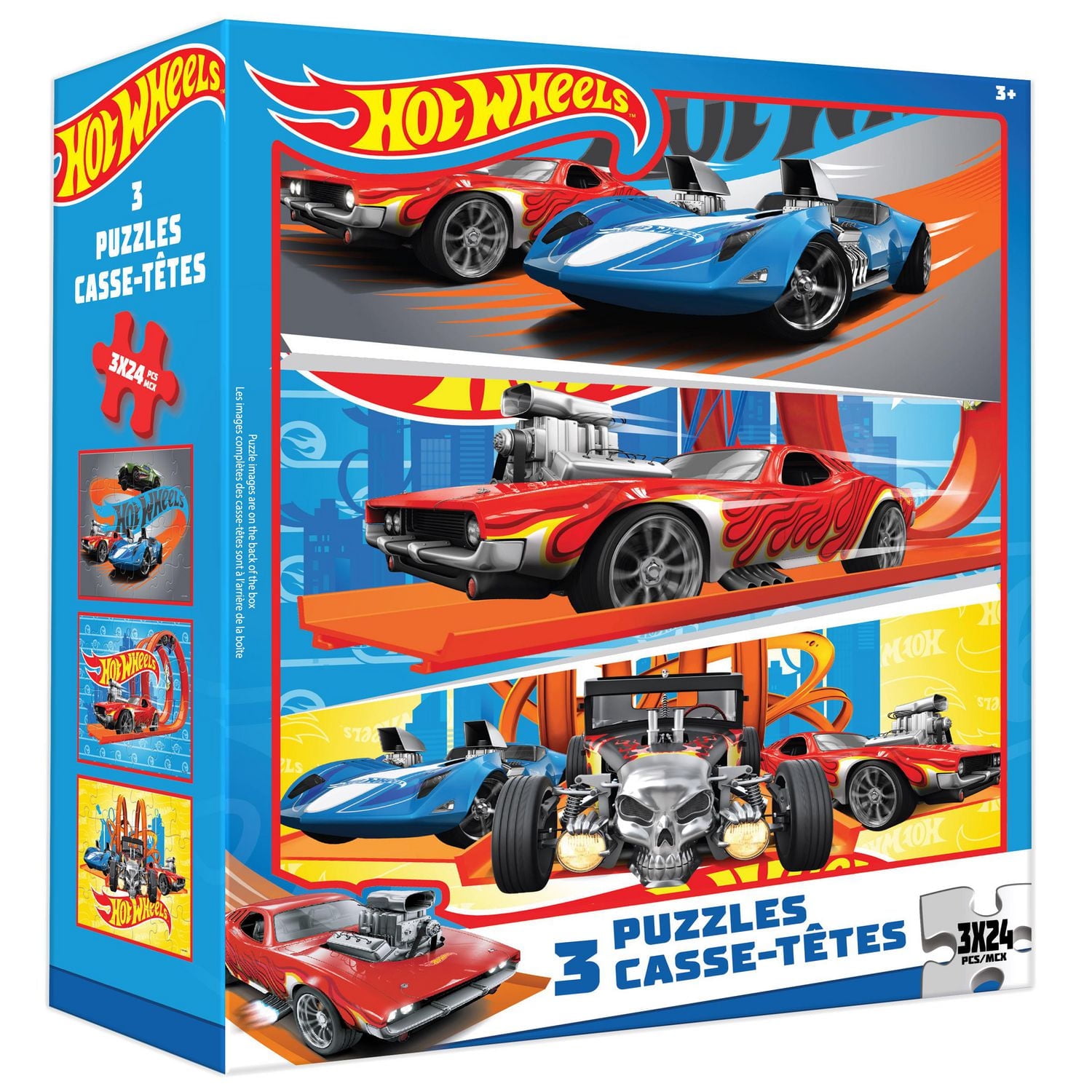 Hot Wheels 3pk Puzzle