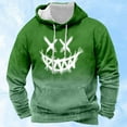 thumbnail image 2 of VBARHMQRT Hoodies Men Male Gradient Hooded Long Sleeve Sweatshirt Athleisure Sweatshirt, 2 of 5