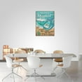 thumbnail image 5 of Mermaid Tail Wall Art Teal Beach Bathroom Pictures Mermaid Wall Decor Canvas Prints Painting Modern Home Framed Artwork Gifts For Girls Room Bathroom Bedroom 12"x16", 5 of 6