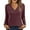 WineRed, variant on SUNBS Long Sleeve Shirts for Women Tops V Neck Casual Tops Comfortable Shirt Soft Basic Tees Women Blouses
