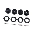 thumbnail image 4 of JWQFBC 4 Pieces RC Hex Hubs Hex Adapter Spare Parts Accs Replacement Aluminum Alloy DIY Black, 4 of 9