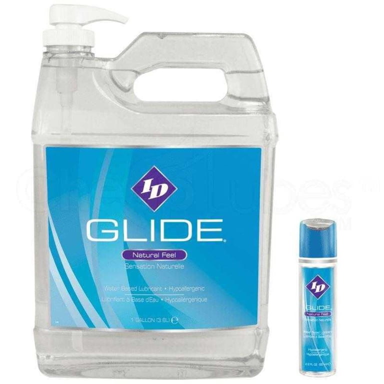 ID Glide - 1 Gallon Personal Lubricant H2O-Based, Condom Compatible,  Non-Staining