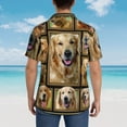 thumbnail image 6 of Golden Retriever Dog Hawaiian Shirts For Men, Summer Short-Sleeve Relaxed-Fit Button-Down Shirts Large, 6 of 9