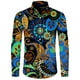 thumbnail image 4 of Camisa hawaiana con estampado de cachemira vintage para hombre, blusa de manga larga con solapa de flores, ropa informal de hip hop para hombre y mujer, ropa de fiesta cómoda para graduación, 4 of 5
