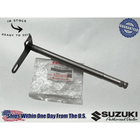 Suzuki 2003-14 LT-Z400 LTZ 400 Z400 QUAD GEAR SHIFT SHAFT SPINDLE 25510-07G00