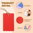 thumbnail image 3 of 100Pcs Red Plastic Shipping Tags, 2" x 1" Waterproof Labeling Tags with Thread & Wire for Garage, Inventory Tag, 3 of 7