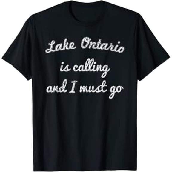 Summer LAKE Ontario NEW YORK Fishing Camping Gift Graphic T-Shirt, Size S-5XL