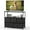 Black, variant on CONCETTA 5 Drawer Dresser for Bedroom, Tall Chest Organizer with Fabric Bins, Steel Frame, White