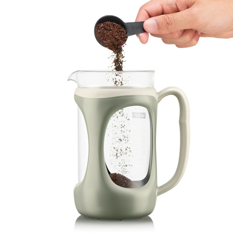 Bodum Outdoor French Press Gift Set, Green and White, 34oz