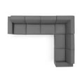 thumbnail image 5 of Sectional Sofa Set, Fabric, Dark Grey Gray, Modern Contemporary Urban Design, Living Lounge Room Hotel Lobby Hospitality, 5 of 10