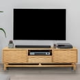 thumbnail image 2 of Acacia Elara TV Stand for TVs up to 75" Media Console Entertainment Center, Oak, 2 of 10