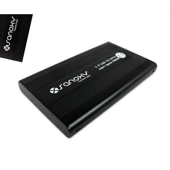 SANOXY USB External 2.5-Inch HDD SATA Enclosure Case (BLACK)