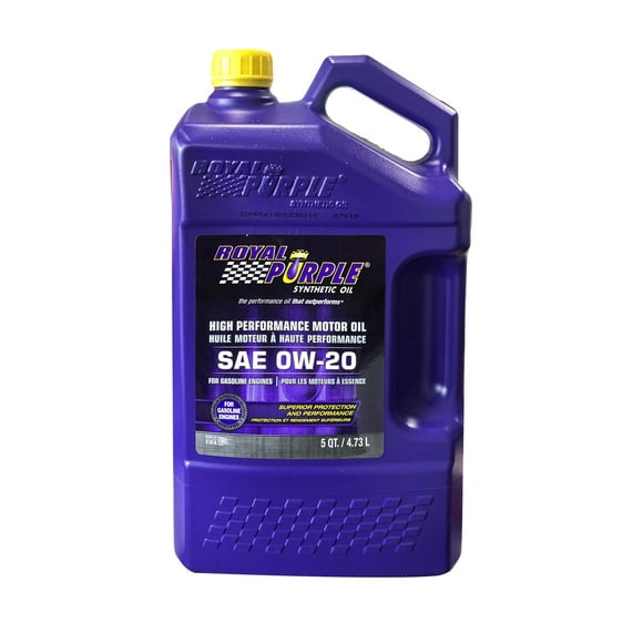 Royal Purple High Performance Motor Oil - SAE 0W-20 (4.73L)