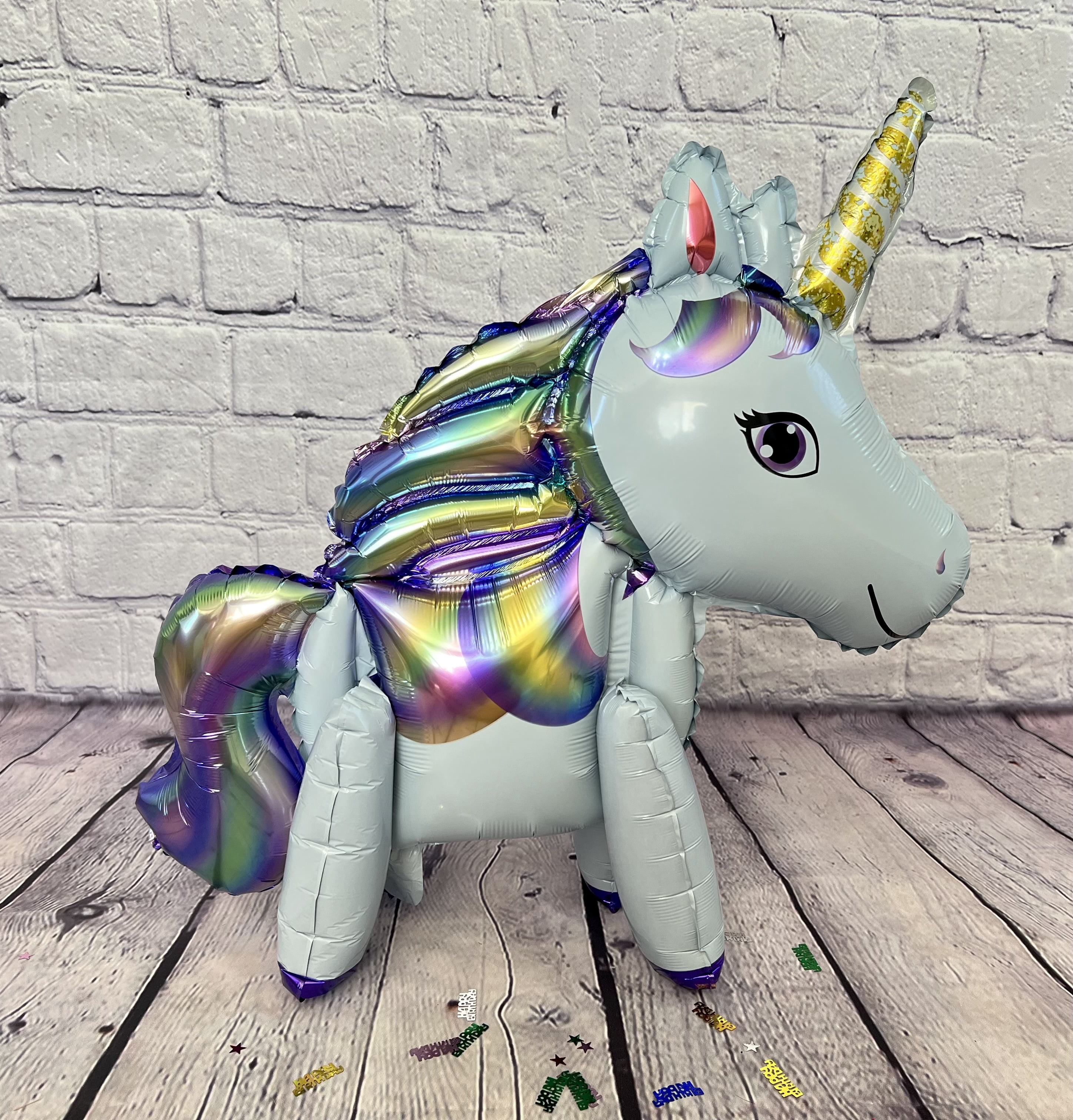 Unicorn Balloon Set 7 PC. JUMBO 3D Birthday Unicorn Balloons