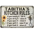 thumbnail image 1 of Tabitha's Kitchen Rules Chic Sign Vintage Decor 16 x 24 Matte Finish Metal 116240032499, 1 of 1