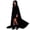 Black, variant on Odeerbi Kids Boys Girls Halloween Long Hooded Cape Cloak Velvet Solid Color Witch Robe for Party Dress Up