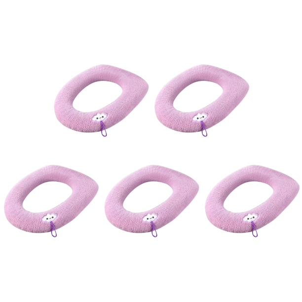 Closestool Pads Cojín Lavable con Asa Accesorios de Baño Rosa