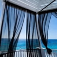 thumbnail image 6 of Outdoor Pole Mounted Mosquito Net Curtains for Gazebo, Mesh Screen Drapes for Porch, Patio, Wedding, and Sun Protection, 6 of 6
