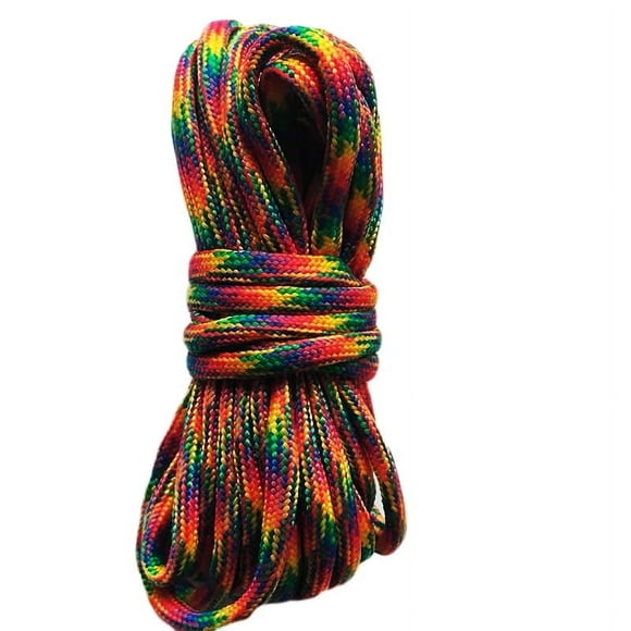 Nvzi 2 piezas de cordón de nailon trenzado de 4 mm para acampar, hamacas, tendedero, senderismo, pesca, 3 yardas, F