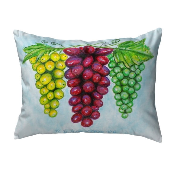 Betsydrake KS041 Grapes Noncorded Pillow - Small