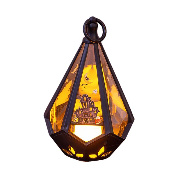 Decoraciones de Halloween, linternas nocturnas portátiles luminosas, adornos de diseño, regalo, linterna de viento colgante