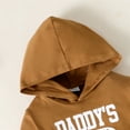 thumbnail image 5 of 2T Toddler Baby Boys Clothes Baby Boys Outfits 2-3T Baby Boys Long Sleeve Glasses Print Hooded Top Pants 2PCS Set Fall Winter Clothes Set for Boys Brown, 5 of 9