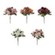 thumbnail image 4 of Flores artificiales Matsuzay 4 unids/set decoración del hogar DIY buena textura Rosa, 4 of 6
