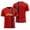 ZC Red, variant on Mens Spain Football Tshirt Short Sleeve Crew Neck Football T Shirts for Man with National Flag Colors Detail Casual Stretch Soft Sporty Tee Top,Red,3XL