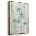 thumbnail image 3 of Coastal Christmas IV - Framed Gallery Wrapped Holiday Canvas - 25 x 37 - Gold Frame, 3 of 8