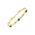 thumbnail image 6 of RYLOS Matching Jewelry Love Knot Set: Yellow Gold Plated Silver Tennis Bracelet, Ring & Necklace Gemstone w/ Diamonds Adjustable 7"-8" Wrist & 18" Chain Smoky Quartz June Birthstone; Size 8, 6 of 9