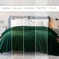 thumbnail image 3 of Exclusivo Mezcla Twin Size Flannel Fleece Blanket, Super Soft Velvet Plush Bed Blanket, 60x80 Inches, Forest Green, 3 of 8