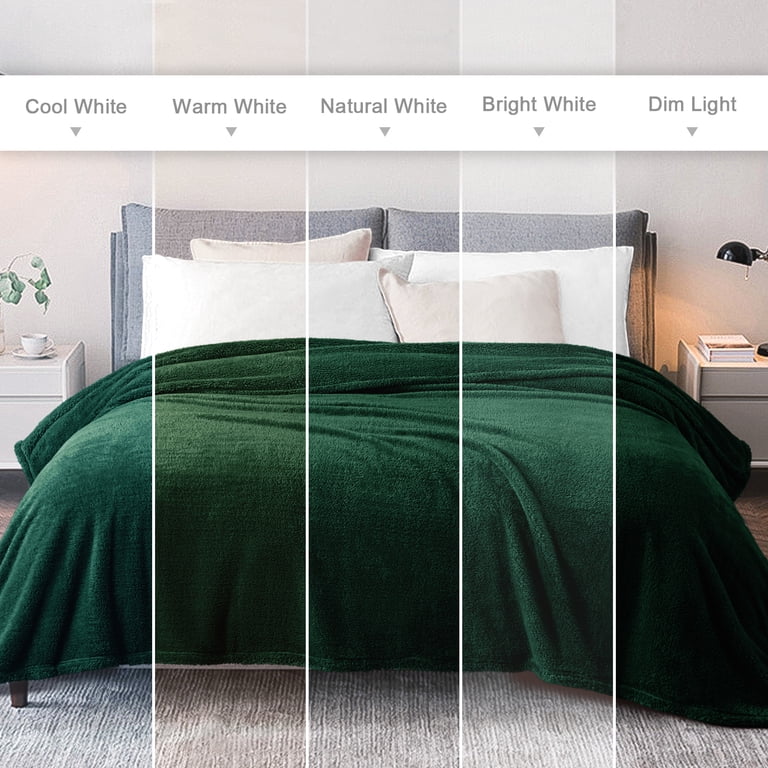 Exclusivo Mezcla Soft Fleece Throw 50x60 Forest Green photo 5