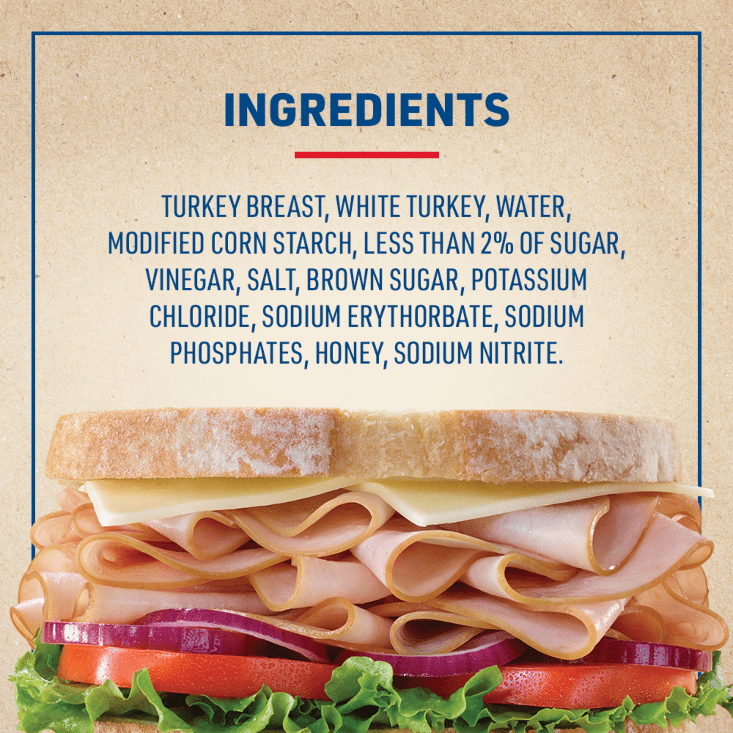 Land O'Frost Premium Sandwich Sliced Deli Lunch Meat, Hickory Smoked Turkey Breast, 14 oz Resealable Pouch
