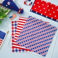 thumbnail image 4 of 8Pcs Patriotic Cotton Fabric Bundles Red Blue White Star Stripe Fat Quarters 4th of July Quilting Patchwork for Independence Day DIY Handmade Craft Party Decor, 10 x 10 Inch, 4 of 5