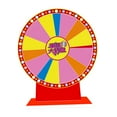 thumbnail image 2 of GUOOL Prize Wheel Tabletop Prize Turntable Reusable Carnival Roulette Wheel Erasable Fortune Game Fortune Wheel with Pen Compact Activity PVC Material Suita Style A, 2 of 9