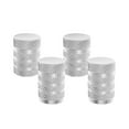 thumbnail image 1 of 4 Pack Tire Valve Caps, Anodized Aluminum-Plastic Composite Tire Valve Caps with Integrated Plastic Sleeve, Universal Fit,Suitable for Cars, Trucks, and Motorcycles, 1 of 8