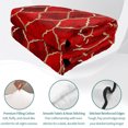 thumbnail image 4 of Queen Quilt Set 90''x96'', Red Geometric Lightweight Summer Bedspread Coverlet Set with 2 Pillow Shams, Modern Morocco Abstract Art Breathable All Season Quilt Bedding for Bedroom/Guest Room, 4 of 9