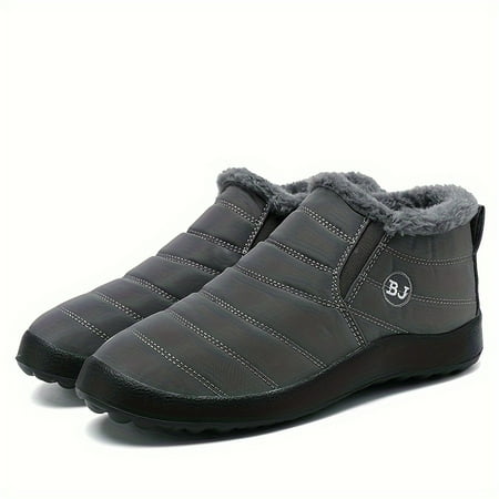 

XGZFP1 Stylish warm and durable winter snow boots with plush lining - sleek solid color and non-slip sole for everyday comfort
