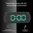 thumbnail image 4 of M Buder Reloj Despertador Digital LED Inteligente Temperatura Snooze Función de Memoria Compacto Verde 11.5 cm / 4.5 inches Dormitorio Oficina Viaje, 4 of 9