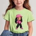 thumbnail image 2 of GreatBaby T-shirt Respirant pour Enfants à Manches Courtes pour Garçons Filles Saison de la Rentrée Col Rond Manches Courtes Hauts Décontractés Polyvalents pour l'Extérieur (Vert#2, 4 Ans), 2 of 7