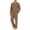 37#Brown, variant on Mens Pajamas Set Solid Soft Pajamas Long Sleeve Top and Long Pants Set Pjs Sets Soft Sleepwear with Pocket Beige L