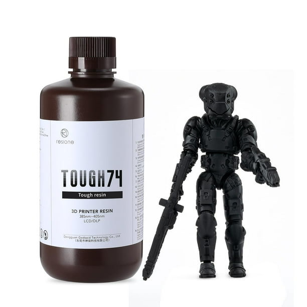 Impresora 3D de resina RI RESIONE Tough 74 negra de 1 kg