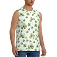 thumbnail image 2 of Balery St Patrick's Day3 Men's Sleeveless Muscle Shirts Workout Tank Top, Moisture Wicking, Odor Protection-3X-Large, 2 of 8