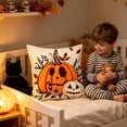 thumbnail image 6 of Halloween Pillow Covers Ghost Pumpkin Digital Print Spooky Throw Pillow Cases Decorative Cushion Covers Soft Home Decor for Sofa by OVFUIZ, 6 of 7