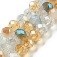 thumbnail image 2 of 10strands Glass Beads Strands Faceted Rondelle PeachPuff 8x6mm Hole: 1mm about 65~68pcs/strand 15.7~16.1 inch(40~41cm), 2 of 4
